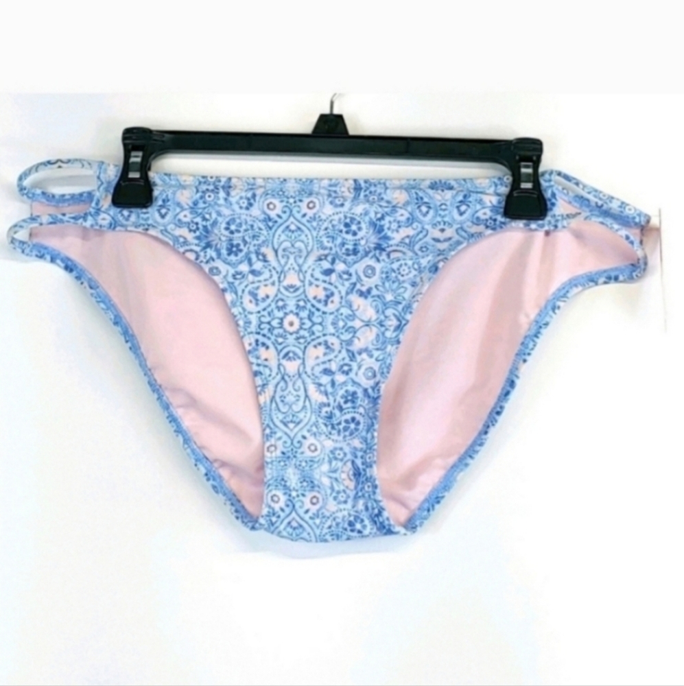 XHILARATION Hipster Pink Blue Bikini Bottom Size XL New With Tag